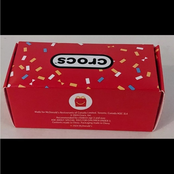 McDonalds Canada X Crocs Happy Meal Toy Brand New in Box w/ Happy Meal Box A5M - Picture 7 of 10